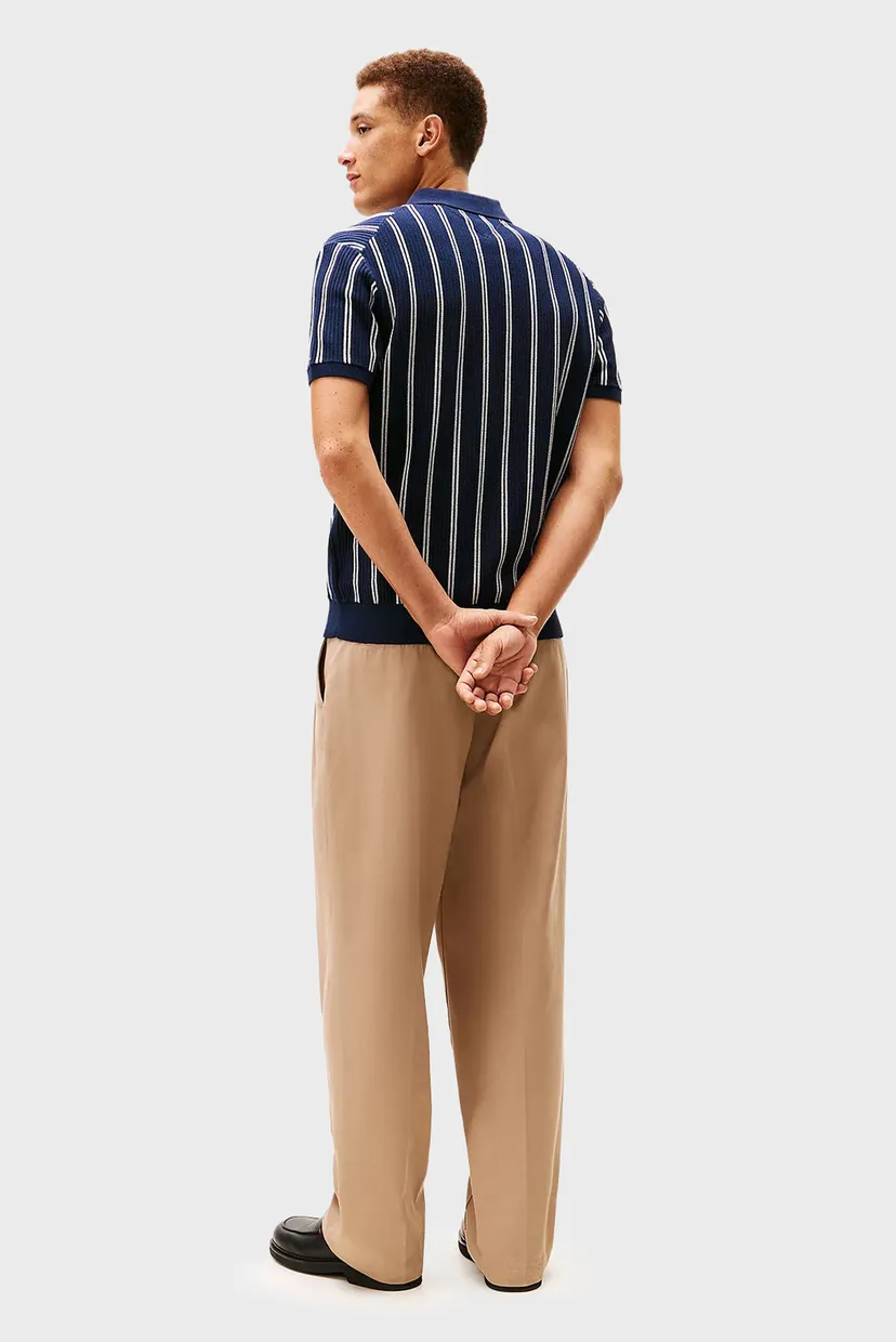 Поло KNITTED VERTICAL STRIPE SS POLO 3