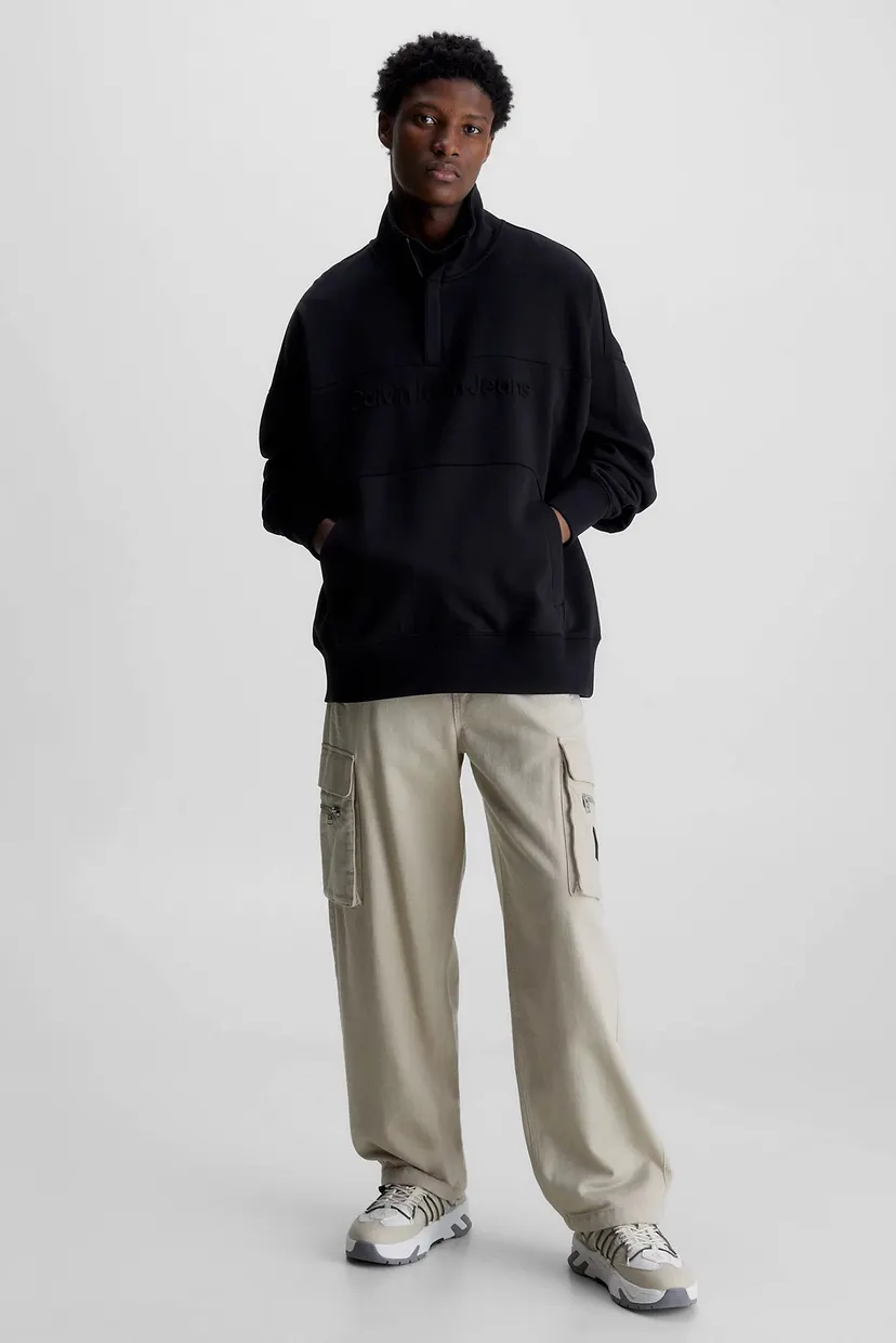 Свитшот INSTITUTIONAL EMBOSSED HALF ZIP 4