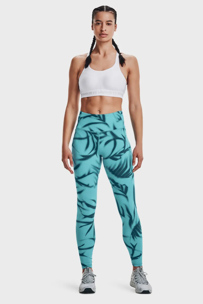 Женские бирюзовые тайтсы UA Meridian Printed Legging 8