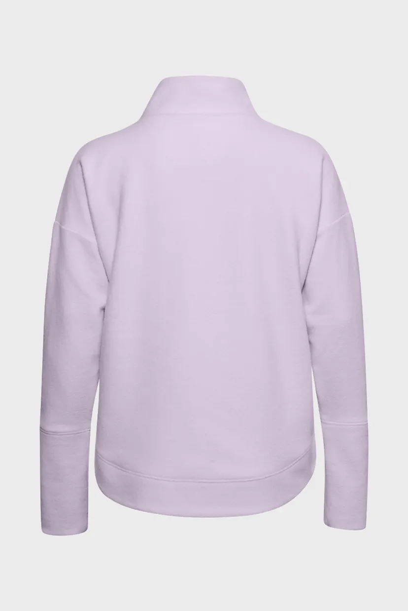 Женский сиреневый реглан UA Recover Fleece Wrap Neck 4