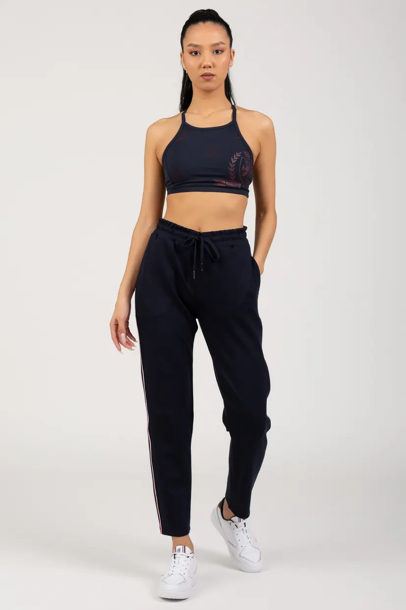 Женский темно-синий спортивный топ ICON AOP CREST BRA 5