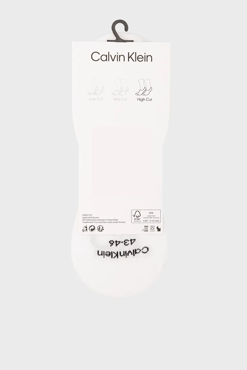 Следы CK MEN FOOTIE HIGH CUT 2P LOGO 3