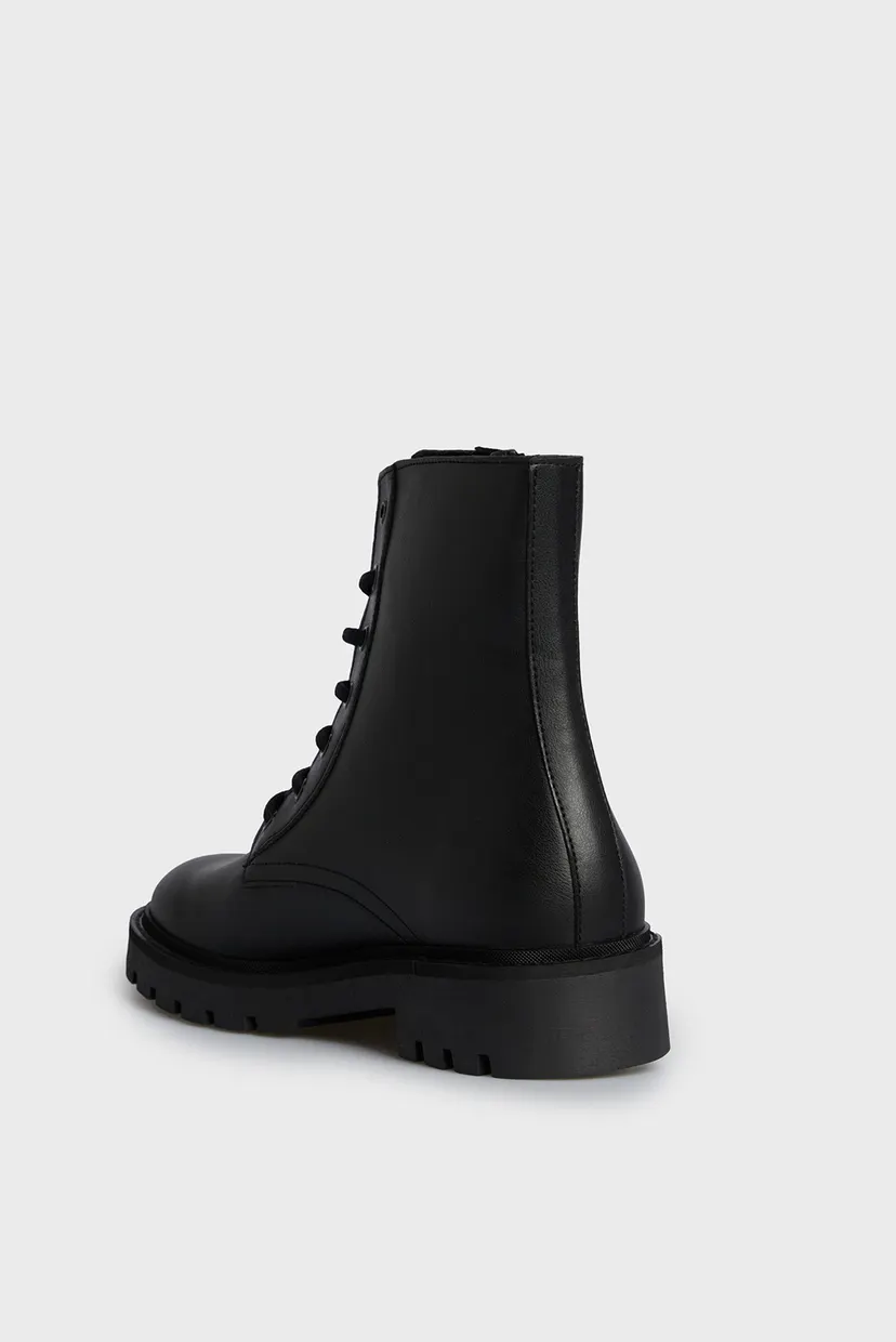 Женские черные ботинки COMBAT MID LACEUP 11