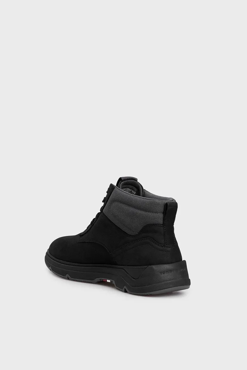 Мужские черные ботинки HILIFGER NUBUCK HYBRID CHUKKA 10