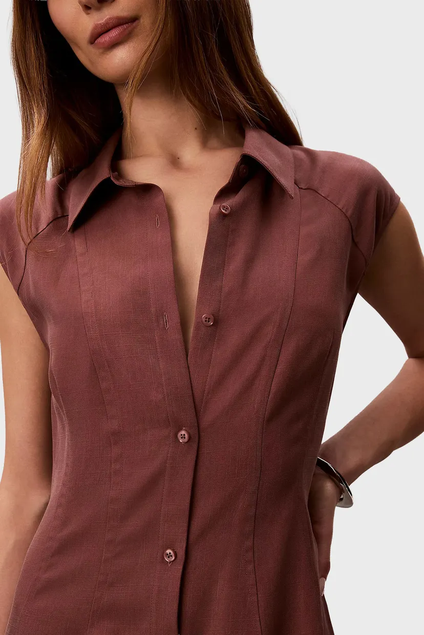 Платье TENCEL LINEN SL MINI SHIRTDRESS 5