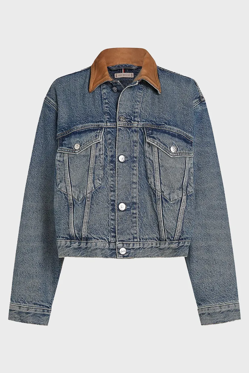 Женская синяя джинсовая куртка DNM MD LS SHORT JACKET KENT 5