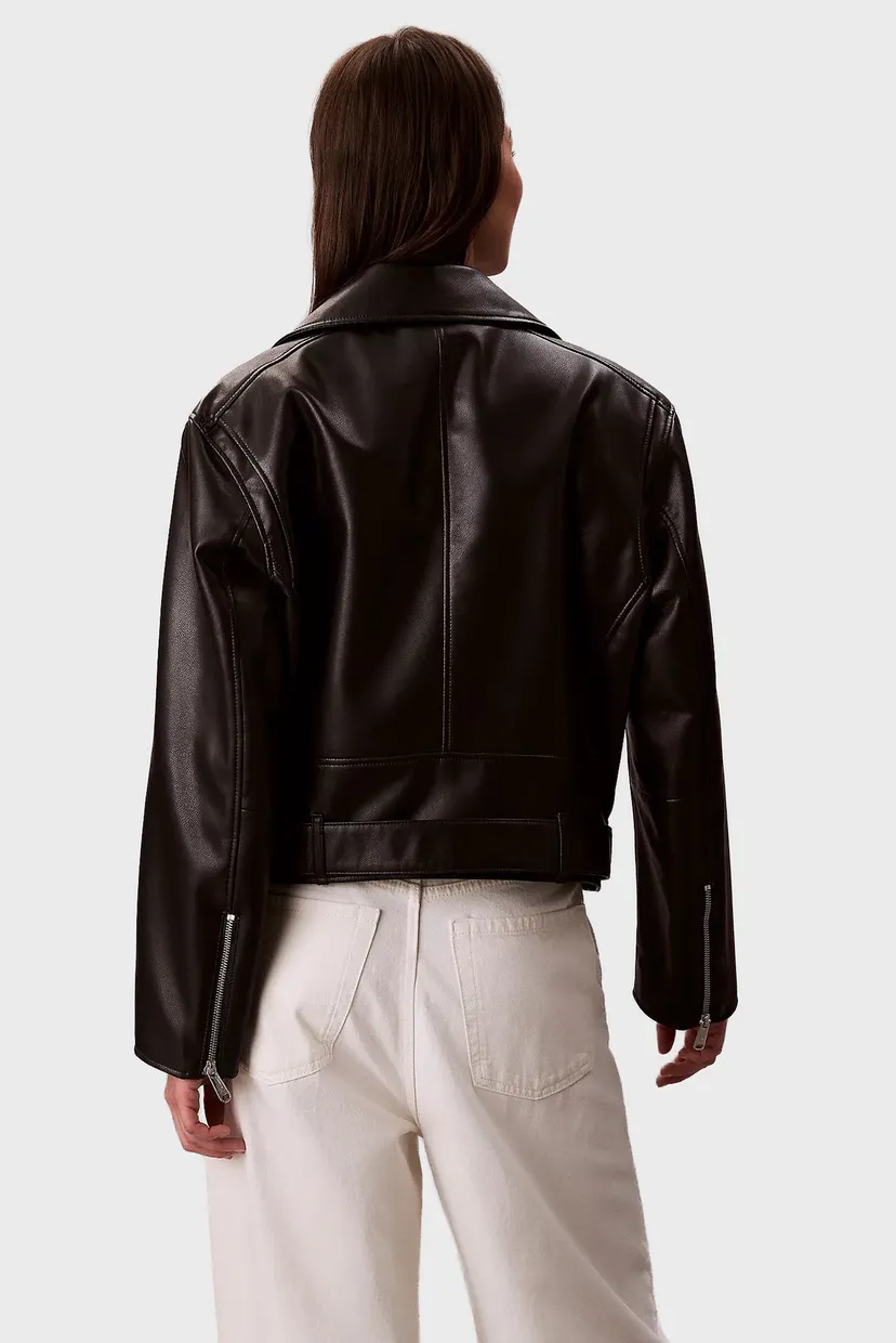 Куртка кожаная/FAUX LEATHER MOTO JACKET W/BELT 3