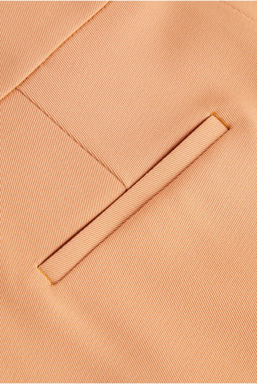 Брюки/WOOL TWILL PLEATED STRAIGHT PANT 4