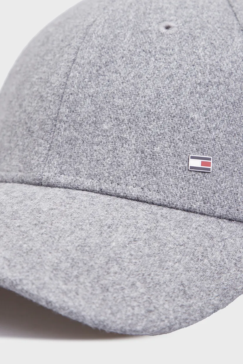 Мужская серая кепка TH CORP LOVE MELTON 6 PANEL CAP 4