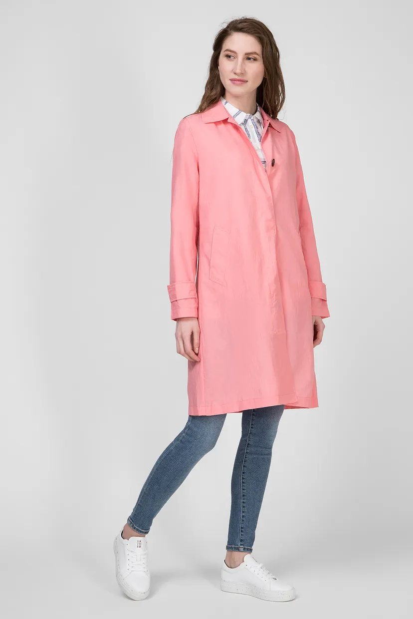 Женский розовый плащ CLAUDIA PACKABLE CRINKLE MAC 7