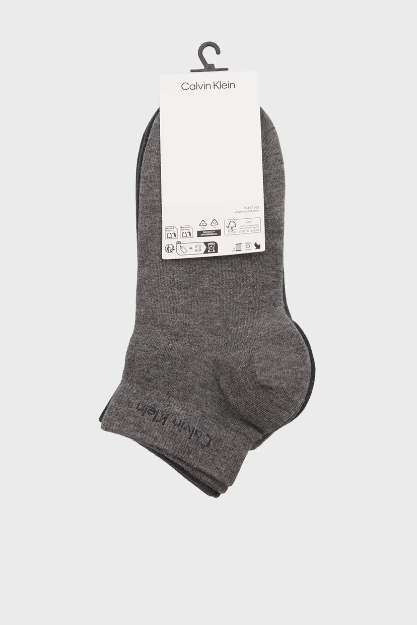 Носки CK MEN QUARTER 2P PINSTRIPE 3