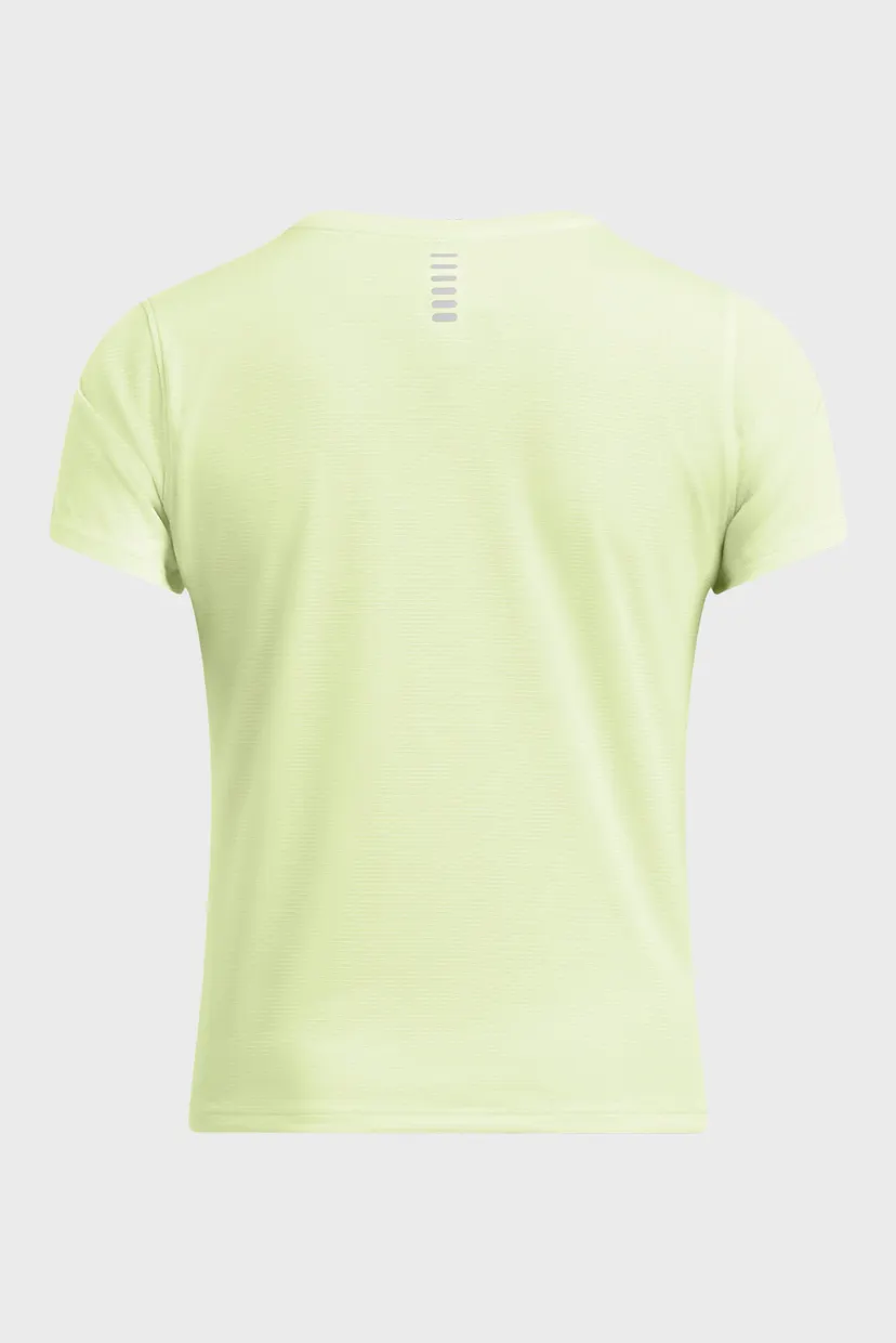 Женская салатовая футболка UA Launch Shortsleeve 4