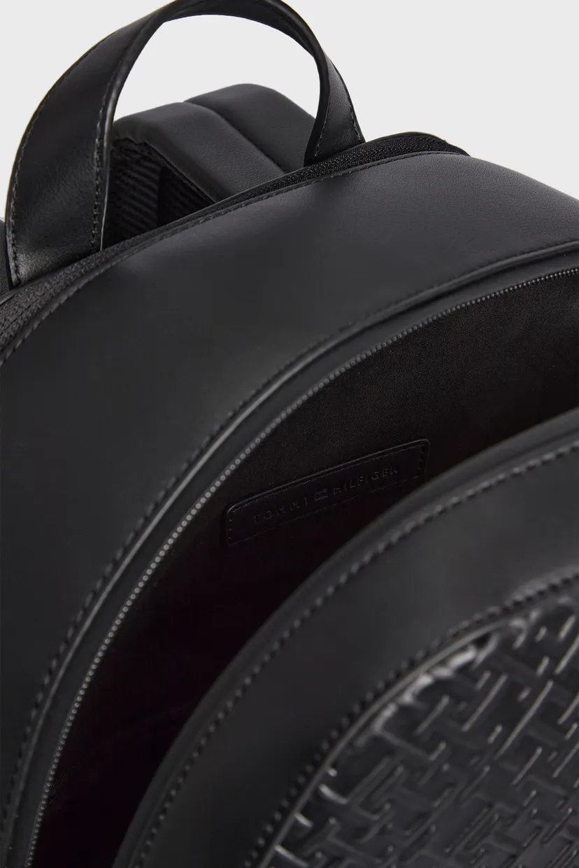 Мужской черный рюкзак TH MONOGRAM BACKPACK 5