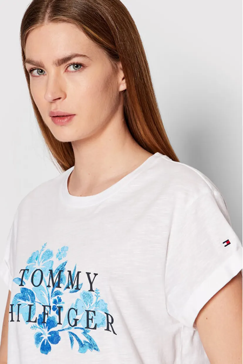 Футболка REGULAR SLUB FLORAL C-NK TEE SS 7