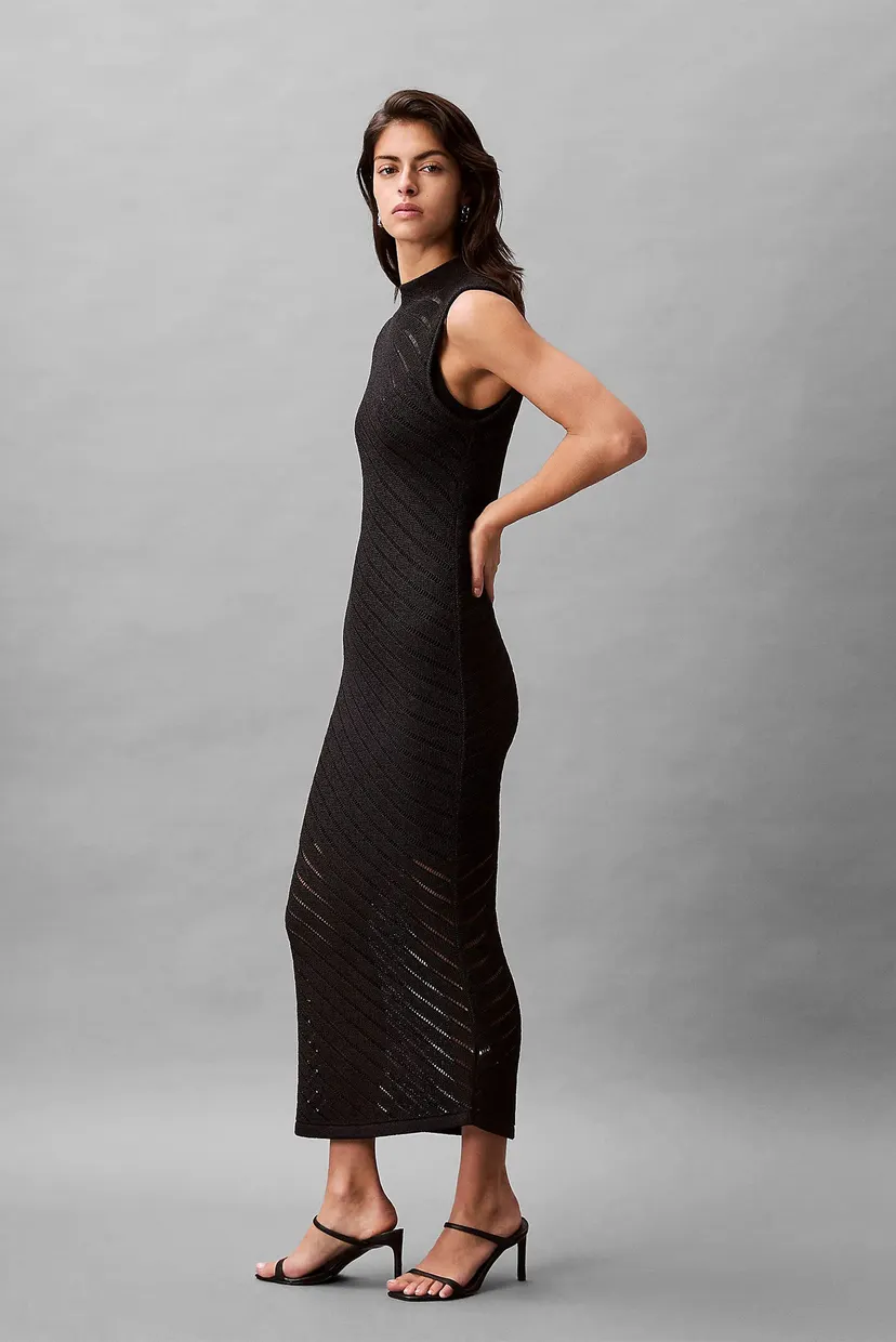 Көйлек Textured Viscose Dress 3