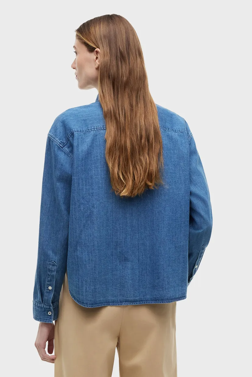 Рубашка/LIGHT DENIM BOXY SHIRT LS 3