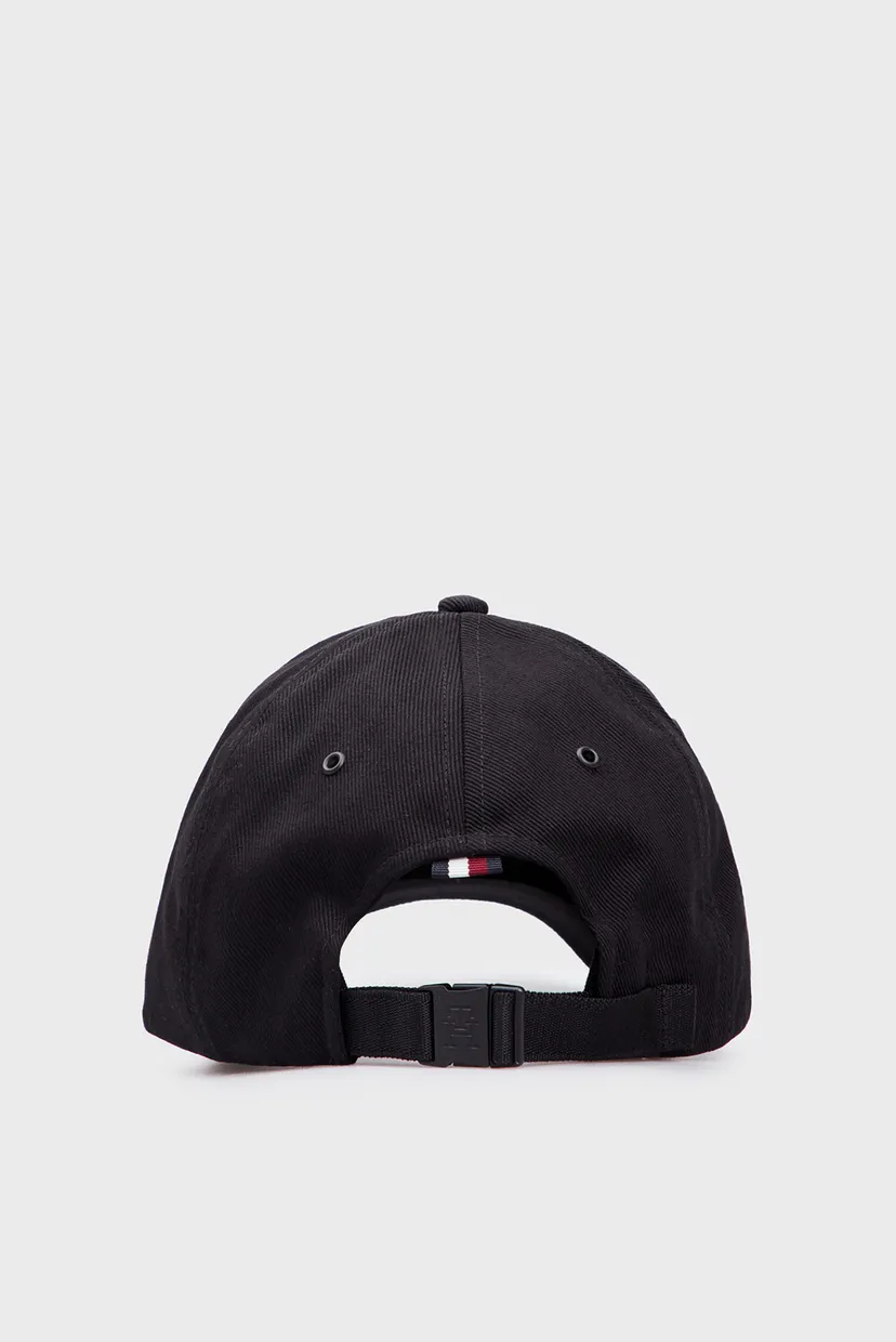 Мужская черная кепка TH IMD COTTON 6 PANEL CAP 3
