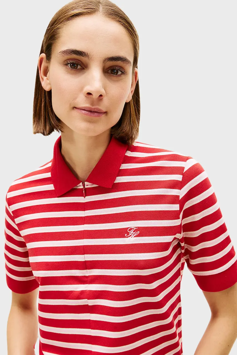 Поло TH SCRIPT LYOCELL ZIP SS POLO 4