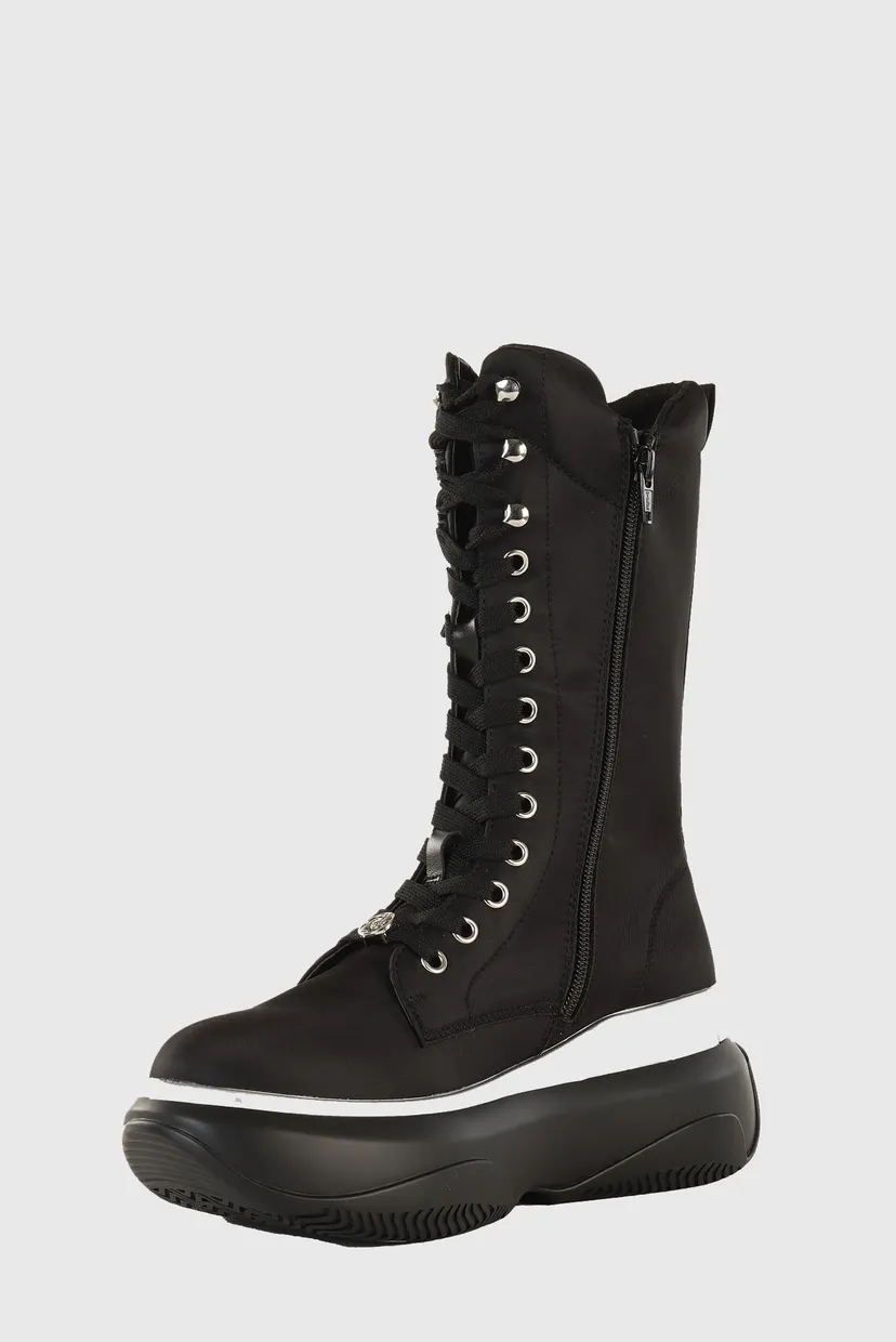 Хайтопы JUNE 06 - MID SNEAKER NYLON BLACK 3