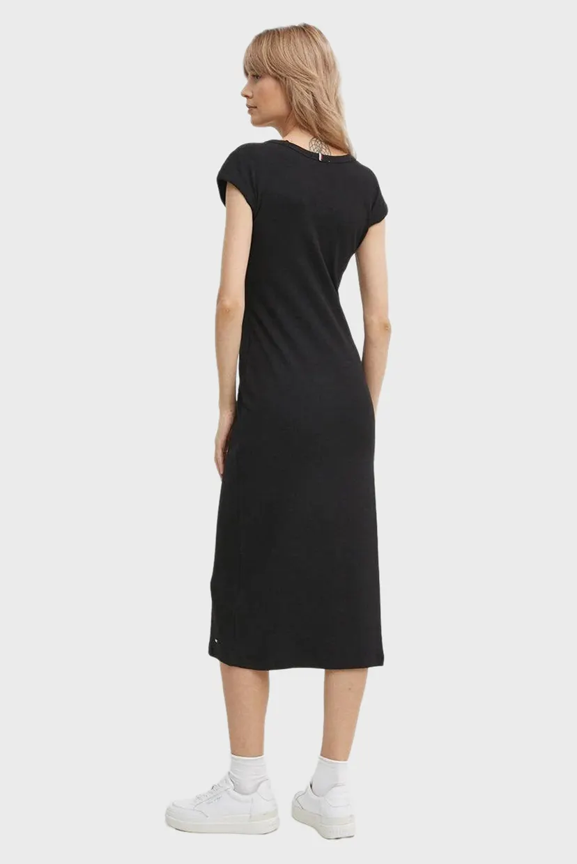 Платье SLIM RIB DRS MIDI CAP SLEEVE 3