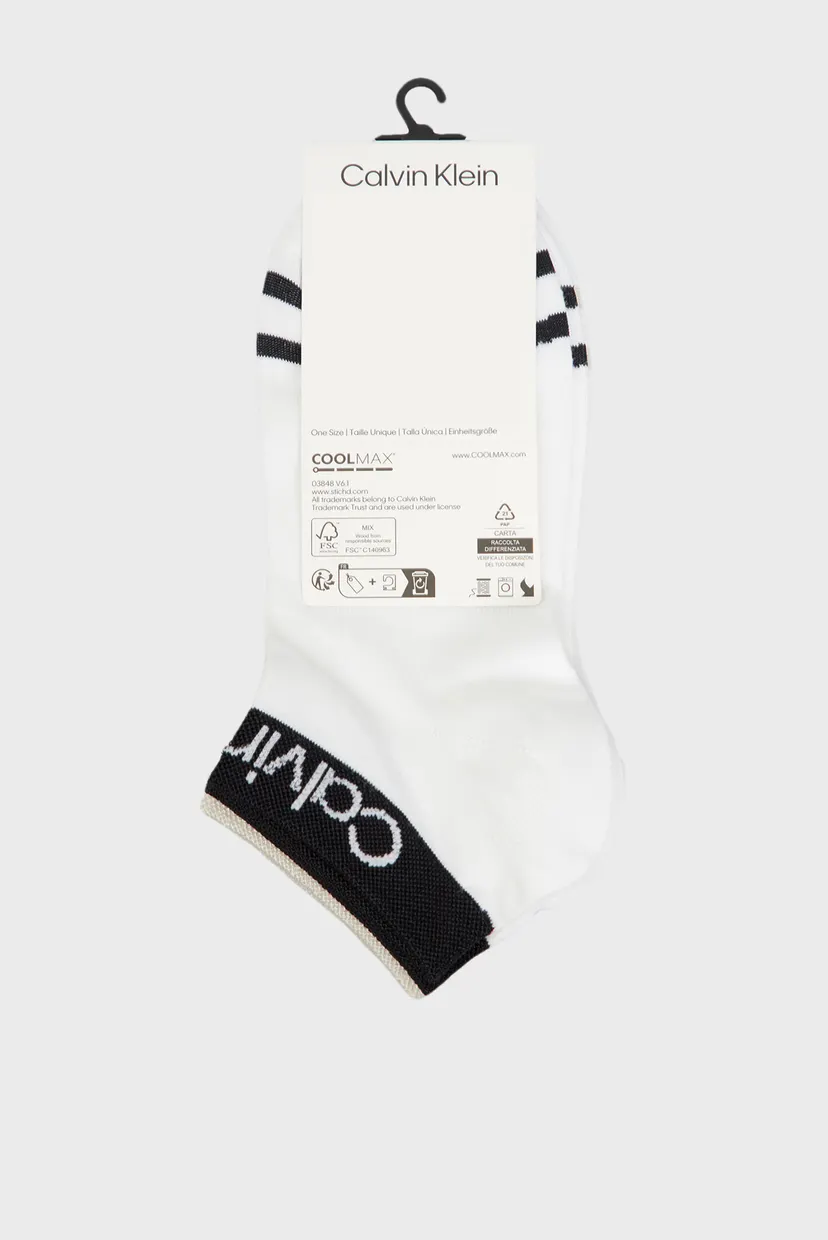 Носки CK WOMEN QUARTER 2P LOGO WELT 3