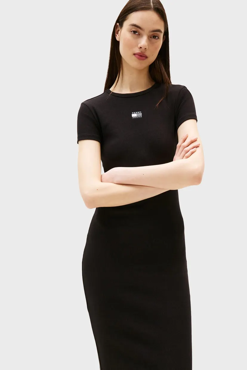 Платье TJW BADGE RIB MIDI DRESS EXT 4