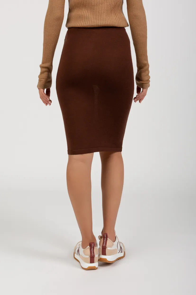 Юбка EXTRA FINE WOOL FITTED SKIRT 3