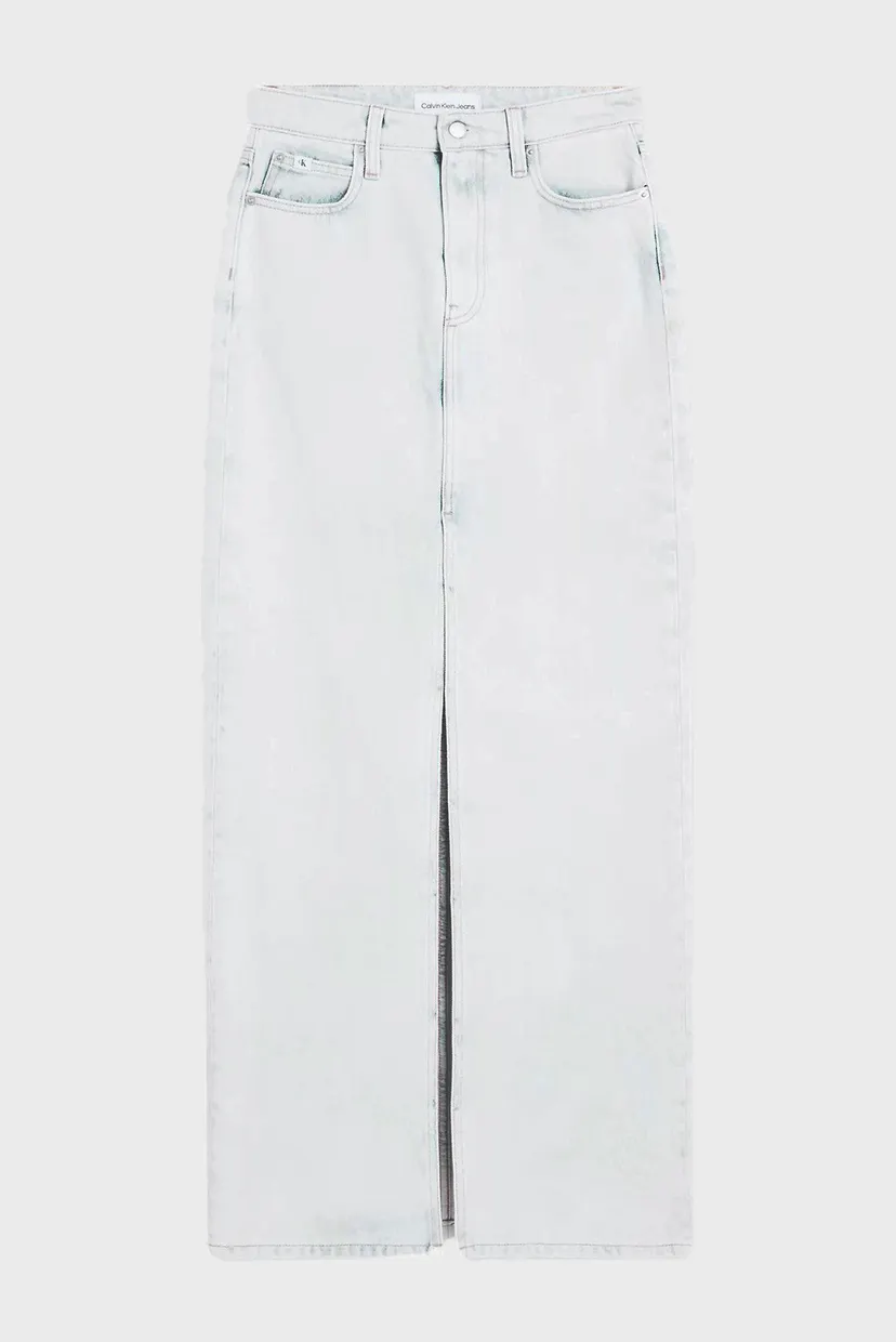 Юбка FRONT SPLIT MAXI DENIM SKIRT 6