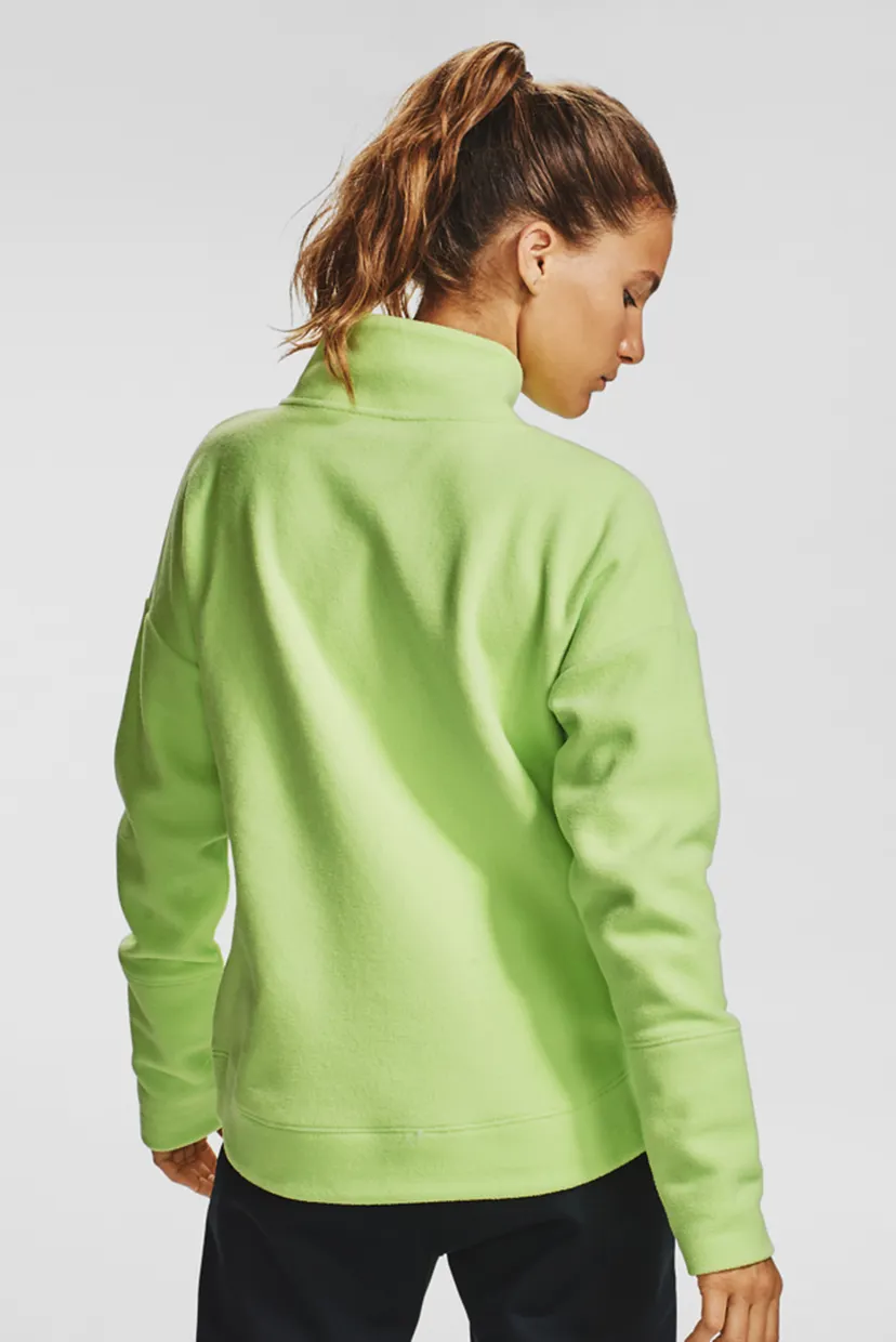 Женский салатовый свитшот Recover Fleece Wrap Neck 3