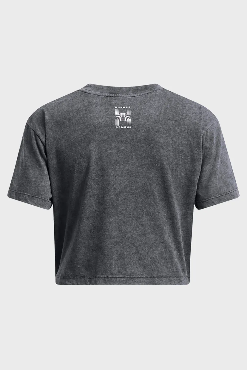 Женская серая футболка UA Run Anywhere Shortsleeve 4