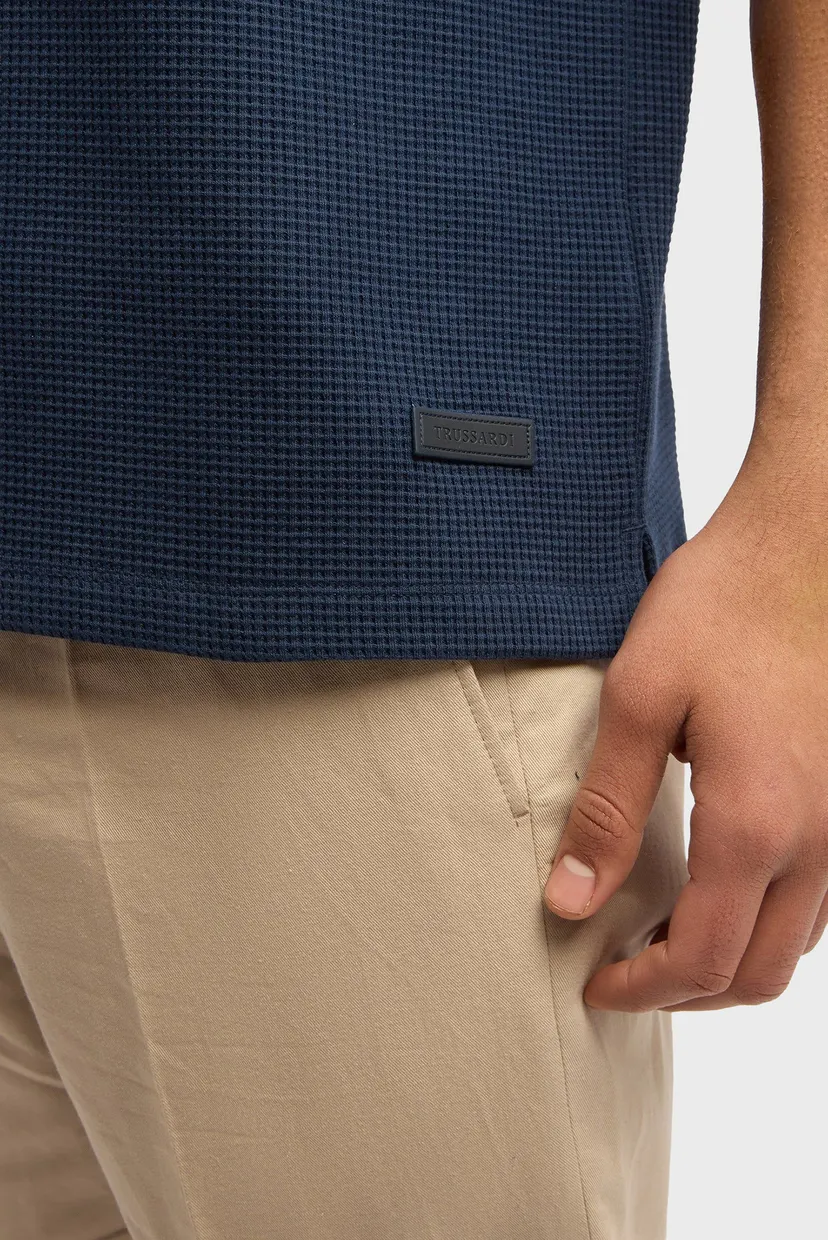 Футболка MTP00F06 TEXTURED WAFFLE JERSEY POLO SHIRT 4