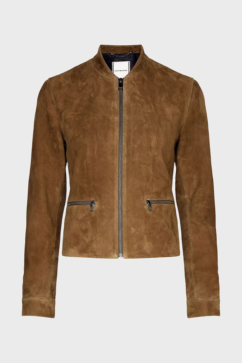 Куртка кожаная/NADIA SUEDE SLIM VARSITY JKT 5