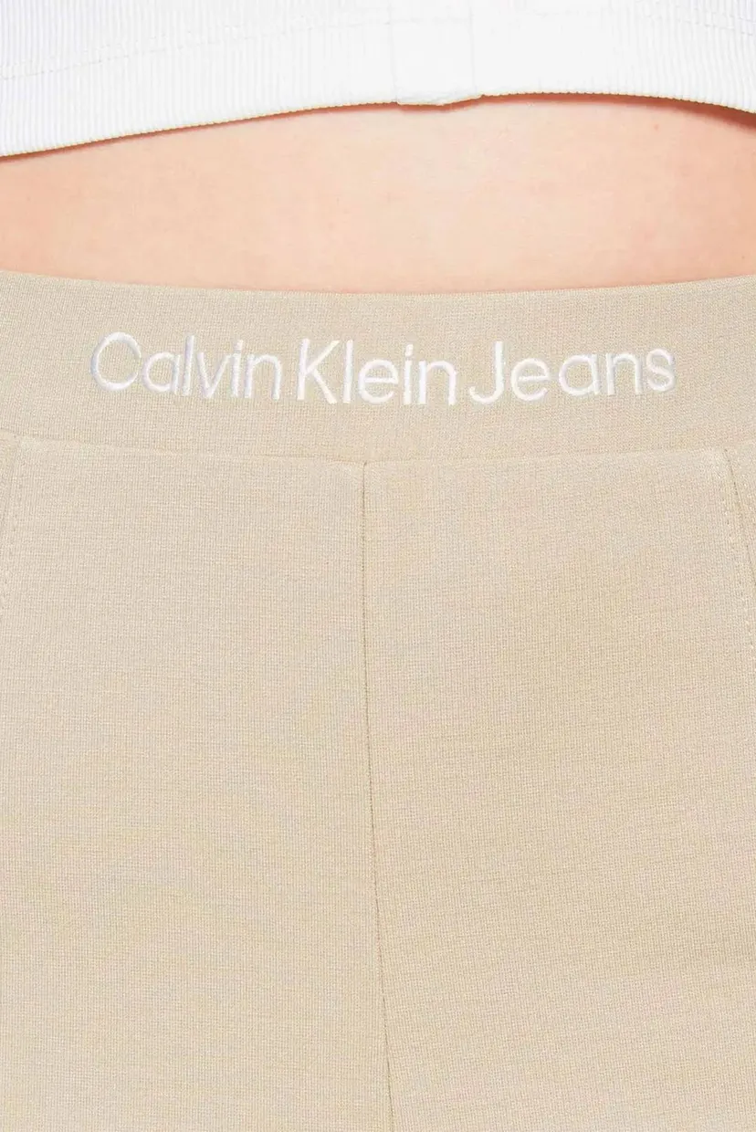 Женские бежевые брюки LOGO ELASTIC MILANO 9