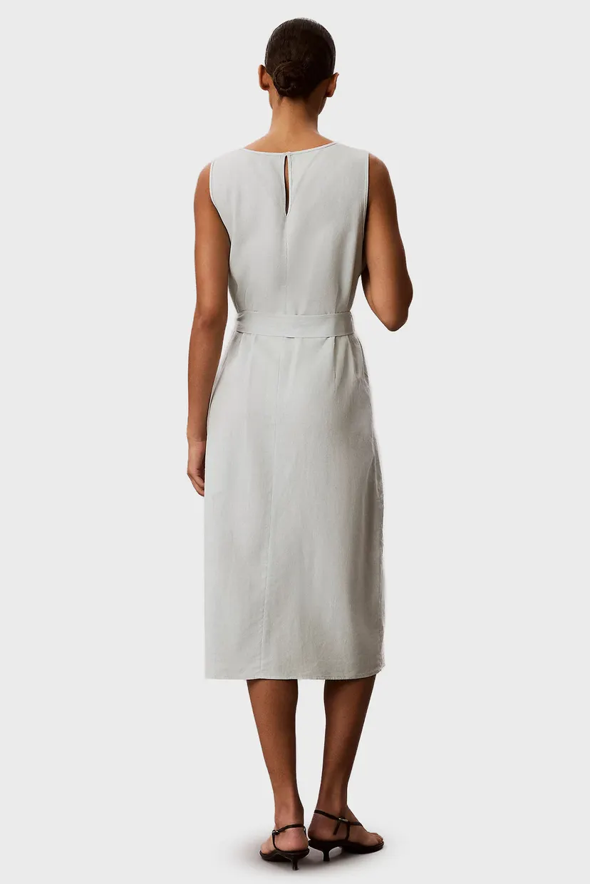 Платье LINEN V NECK SLEEVELESS DRESS 3