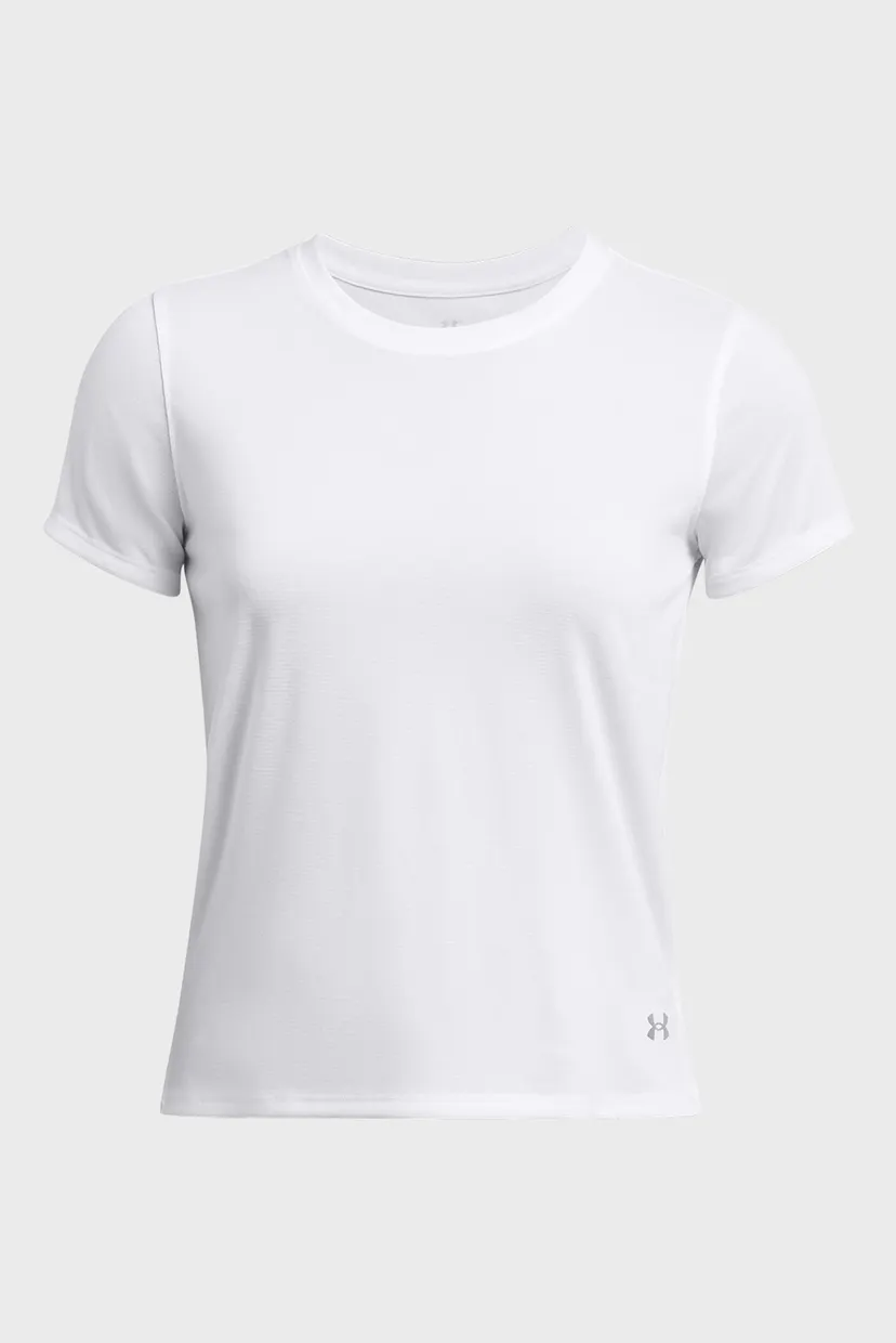 Женская белая футболка UA LAUNCH SHORTSLEEVE 3