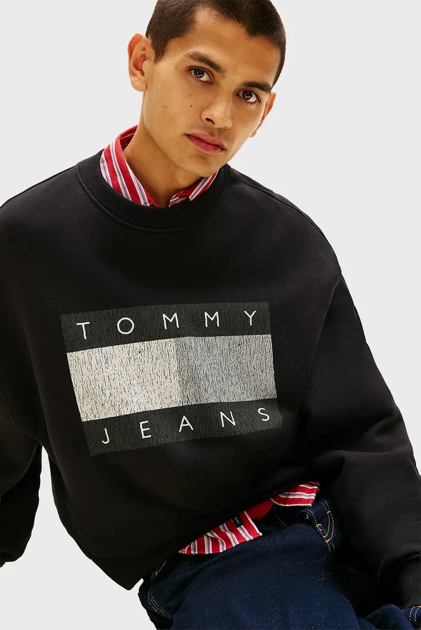Свитшот TJM 90S DISTRESSED FLAG CREW 4