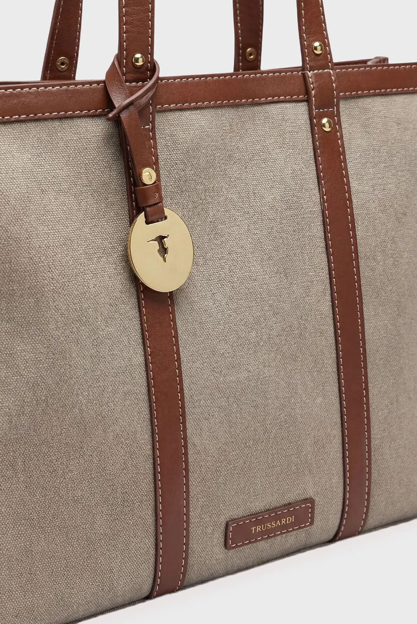 Сумка WBB10M02 ELBA TOTE LG - CANVAS+LEATHER 5
