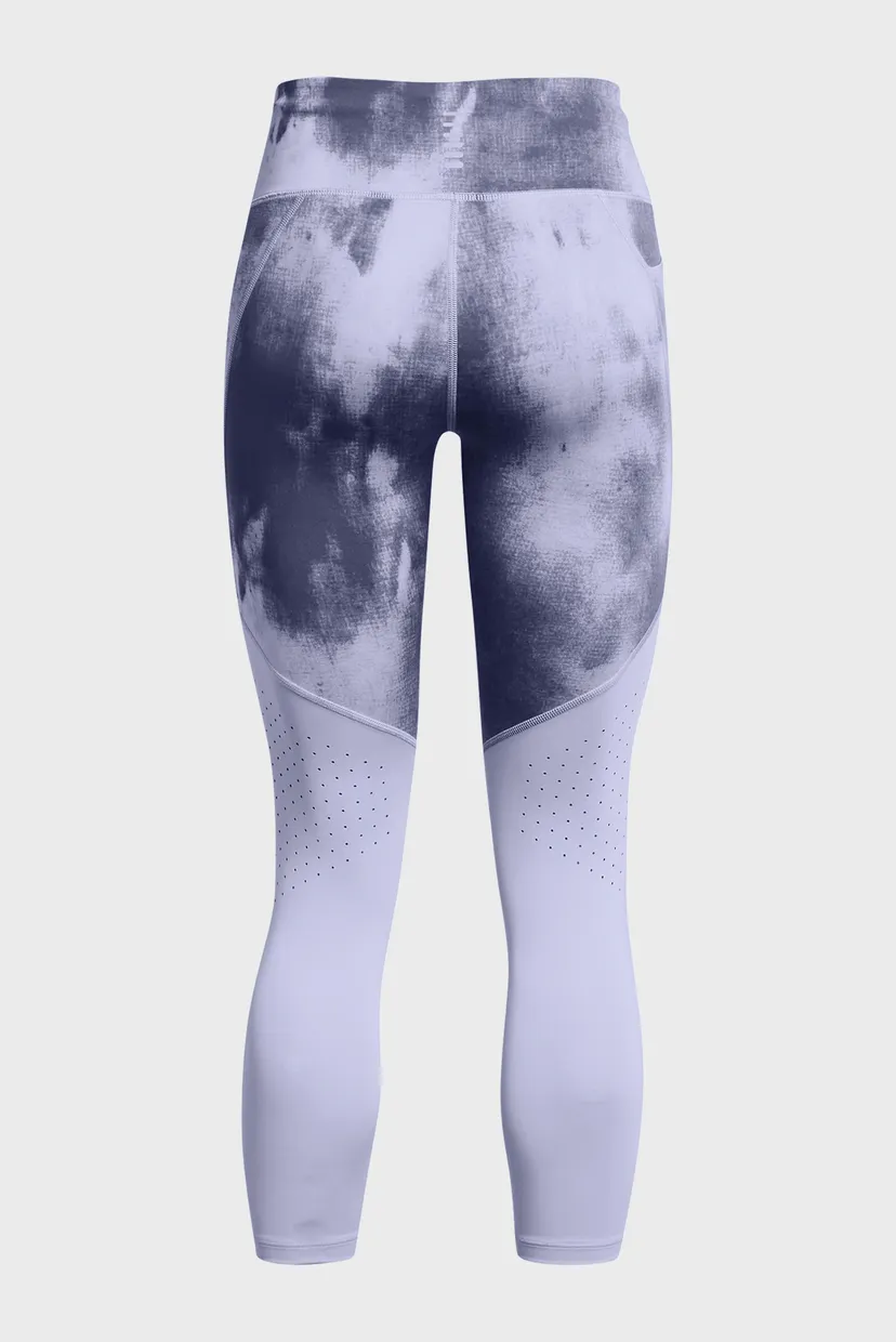 Женские сиреневые тайтсы UA Fly Fast Ankle Print Tgt 4