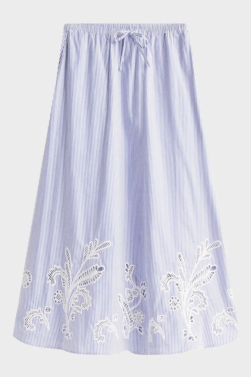 Юбка BRODERIE ANGLAISE LONG SKIRT 5