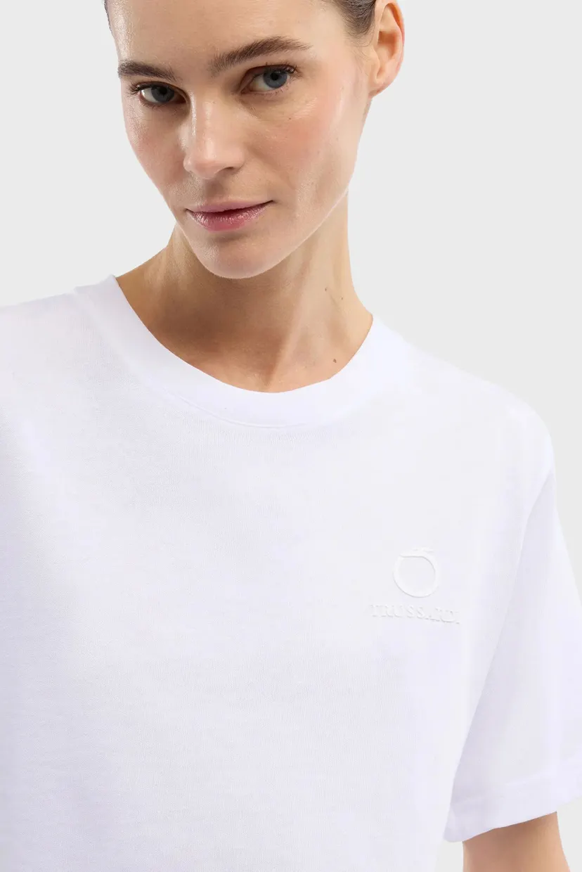 Футболка WTS00J08 BOXY FIT T-SHIRT WITH SIDE SLIT 4