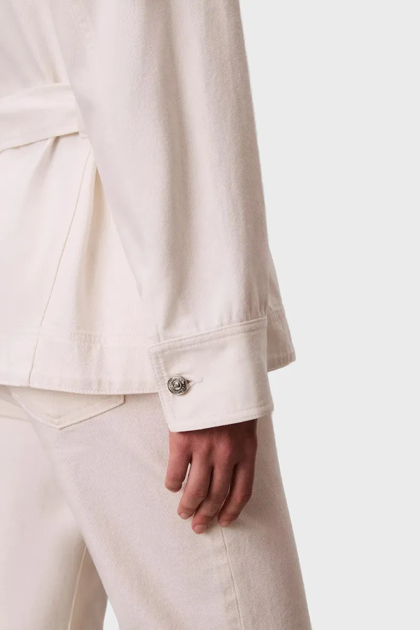 Куртка джинсовая WHS CINCHED JACKET CHALK WHITE 6