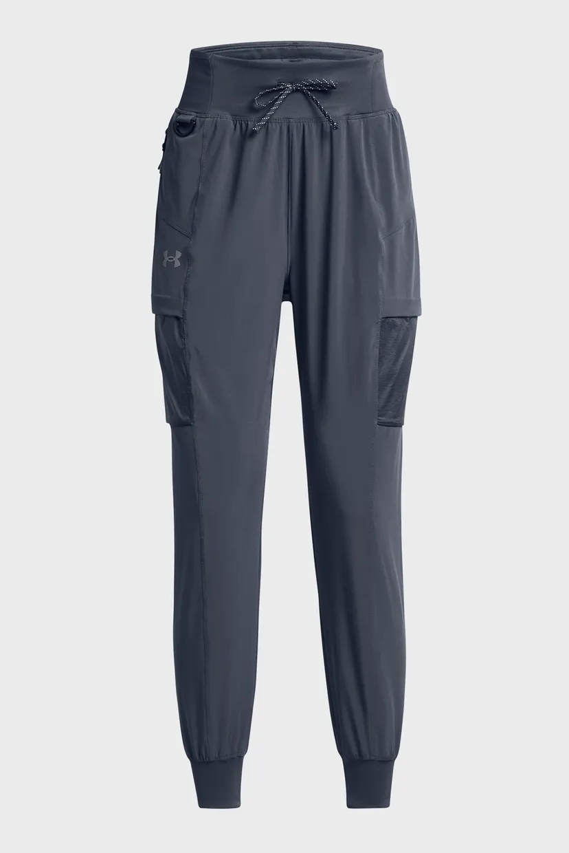 Женские серые спортивные брюки UA Run Trail Pant 5
