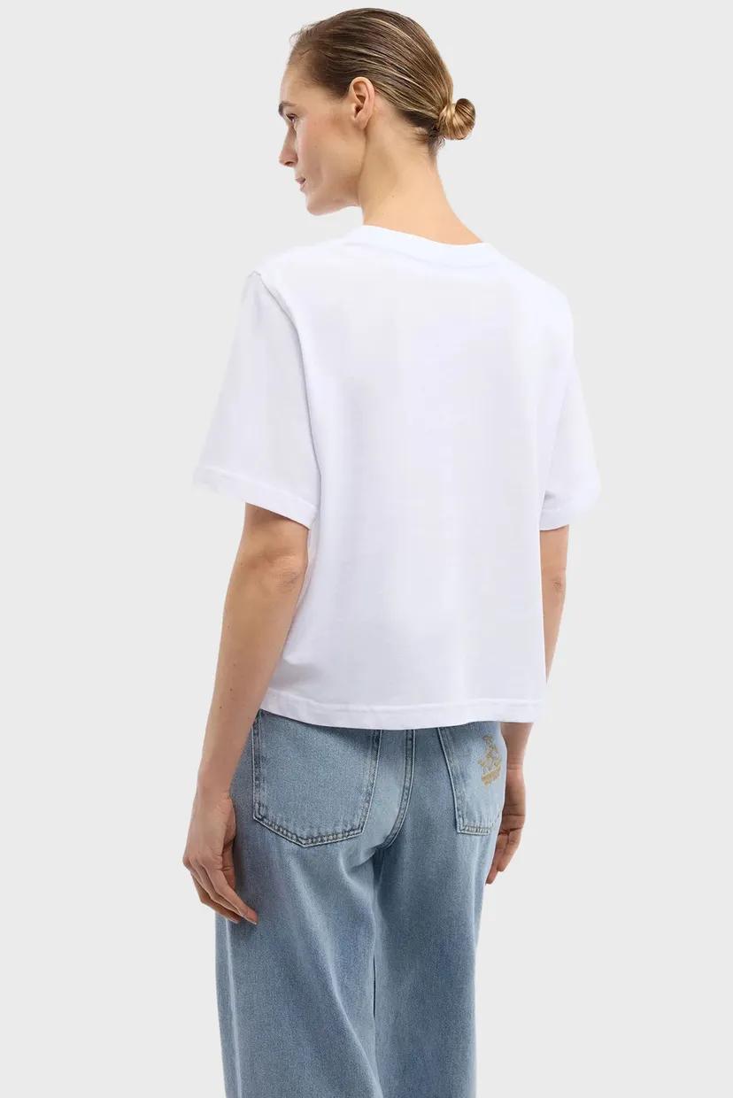 Футболка WTS00J08 BOXY FIT T-SHIRT WITH SIDE SLIT 3