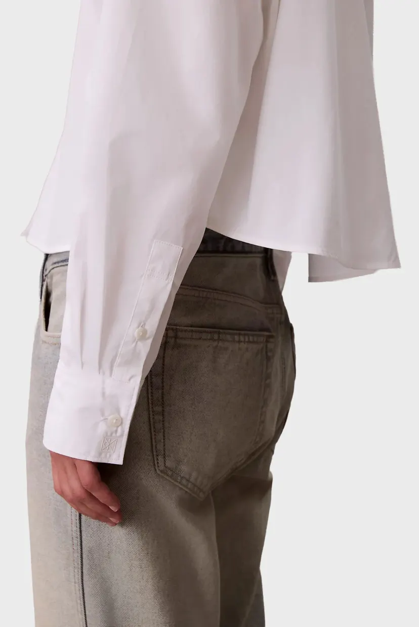Рубашка Crisp Poplin Oversized Cropped S 6