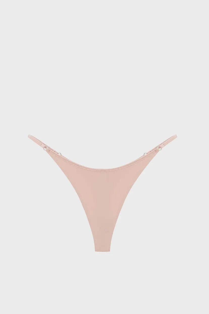 Женские розовые трусики THONG 6