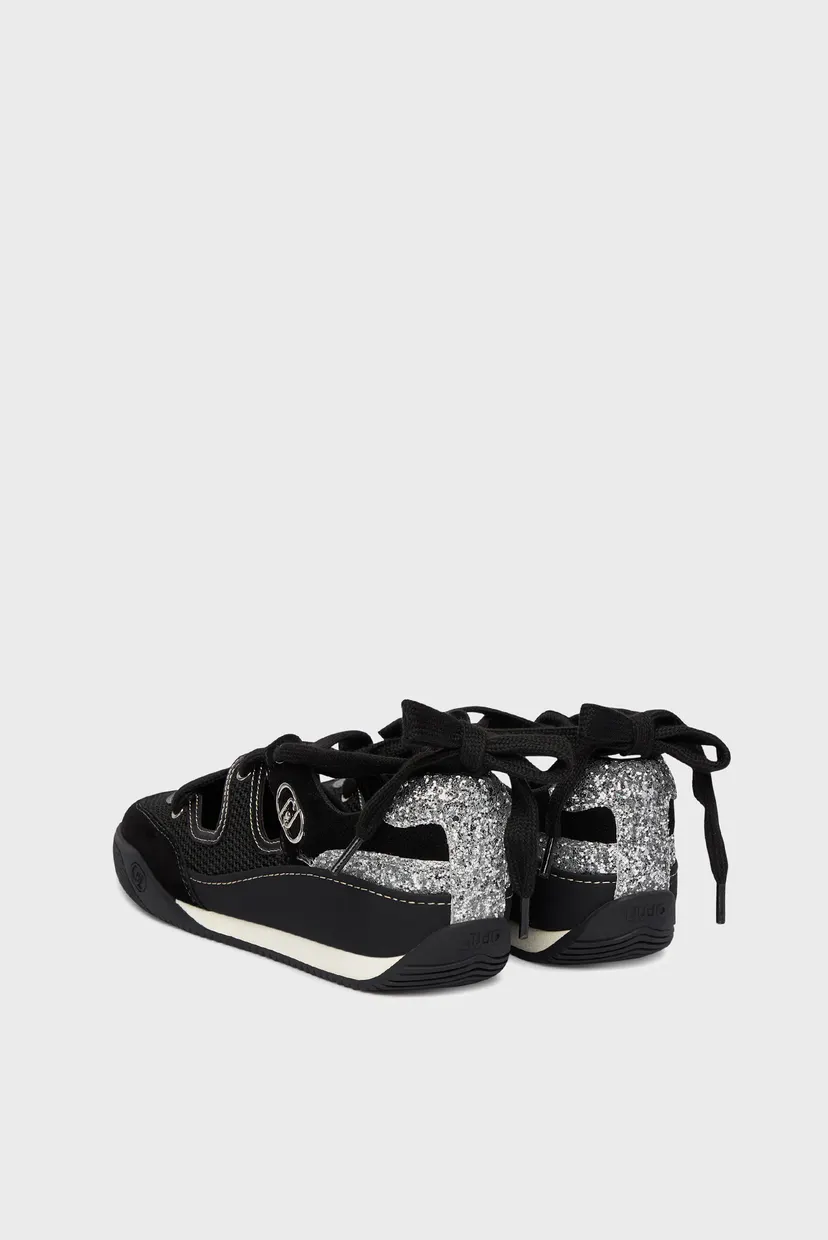 Кроссовки LEWIS 03 - SNEAKER MESH COW SUEDE GLITT BLACK 3