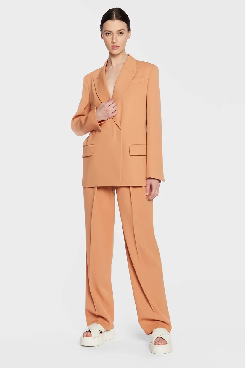 Брюки WOOL TWILL PLEATED STRAIGHT PANT 4