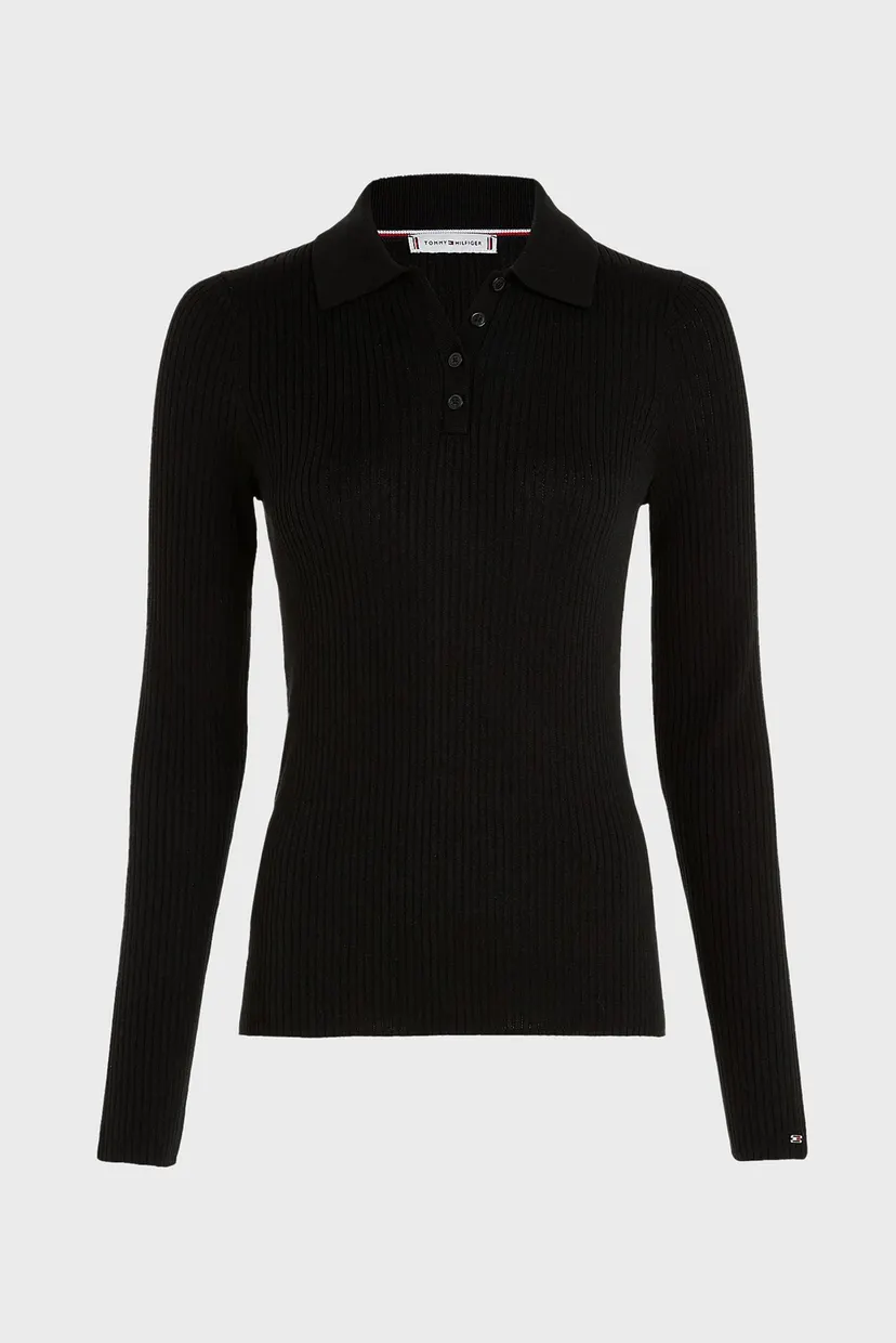Поло FINE RIBS POLO SWEATER 5