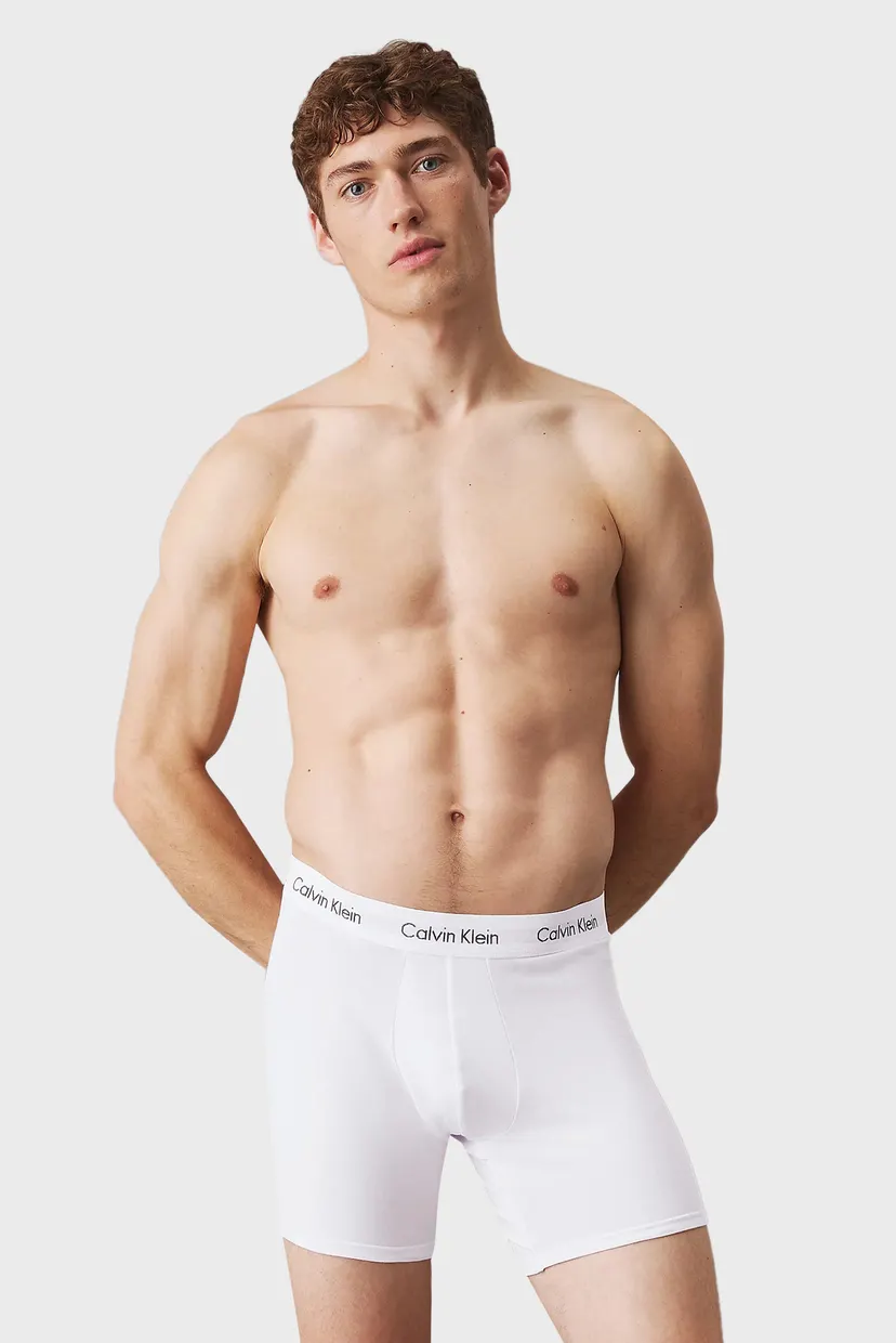 Мужские белые боксеры (3 шт) 3P BOXER BRIEF 5