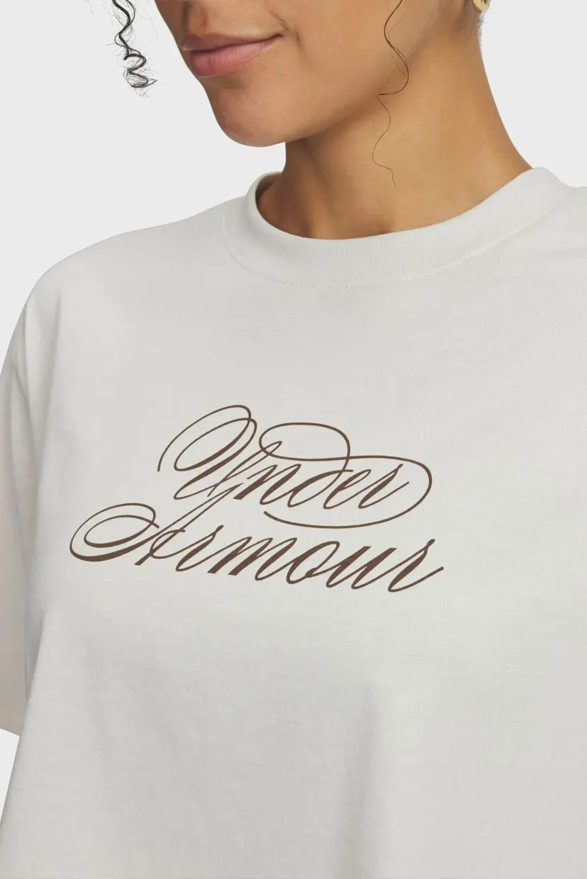 Футболка UA W SCRIPTHEART CROP SS 3